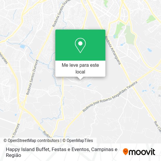 Happy Island Buffet, Festas e Eventos mapa