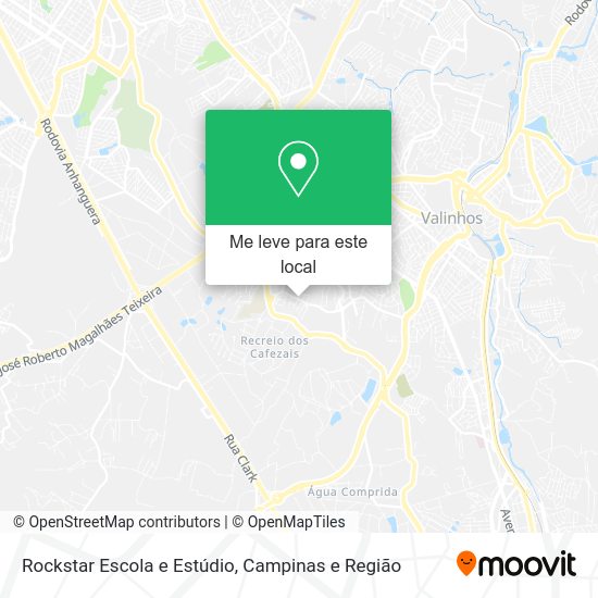Rockstar Escola e Estúdio mapa