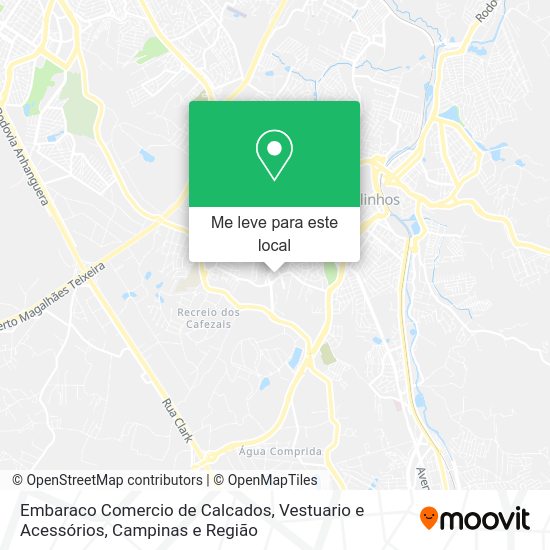 Embaraco Comercio de Calcados, Vestuario e Acessórios mapa