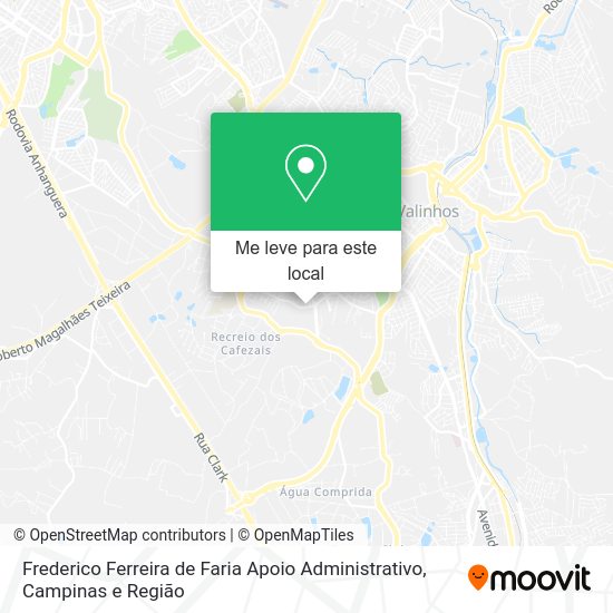 Frederico Ferreira de Faria Apoio Administrativo mapa