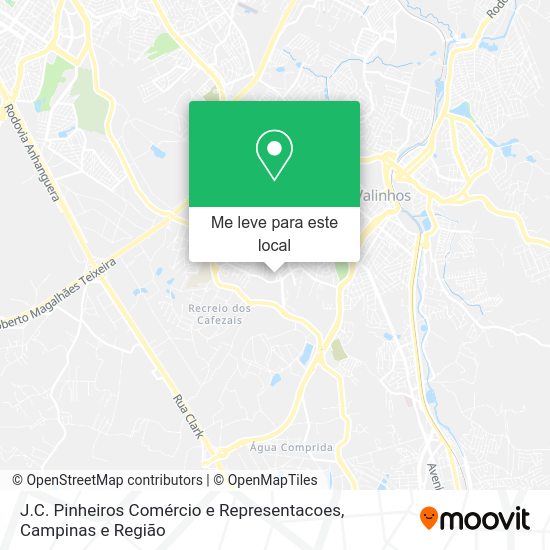 J.C. Pinheiros Comércio e Representacoes mapa
