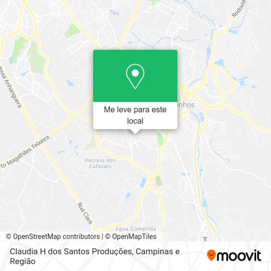 Claudia H dos Santos Produções mapa