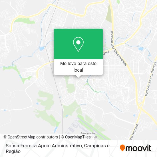 Sofisa Ferreira Apoio Adminstrativo mapa