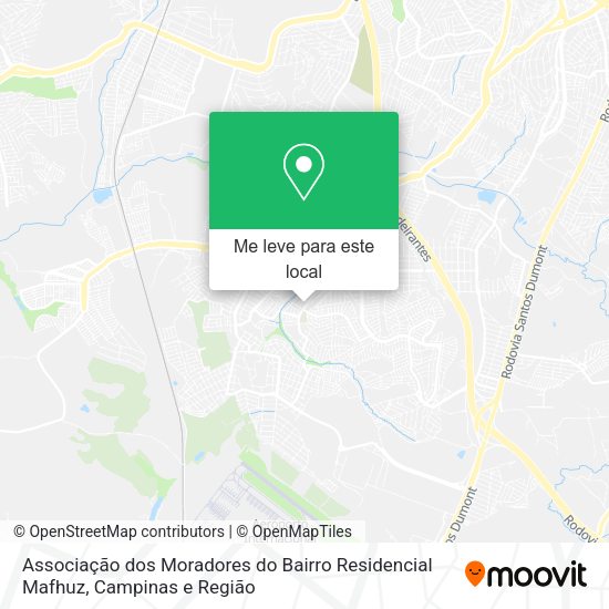 Associação dos Moradores do Bairro Residencial Mafhuz mapa