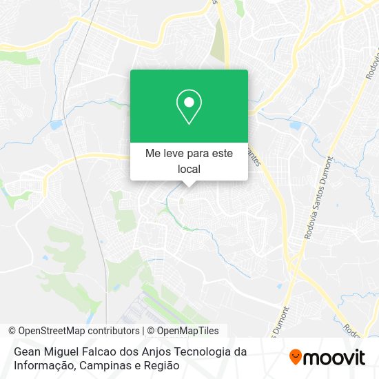 Gean Miguel Falcao dos Anjos Tecnologia da Informação mapa