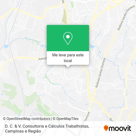 D. C. & V. Consultoria e Cálculos Trabalhistas mapa