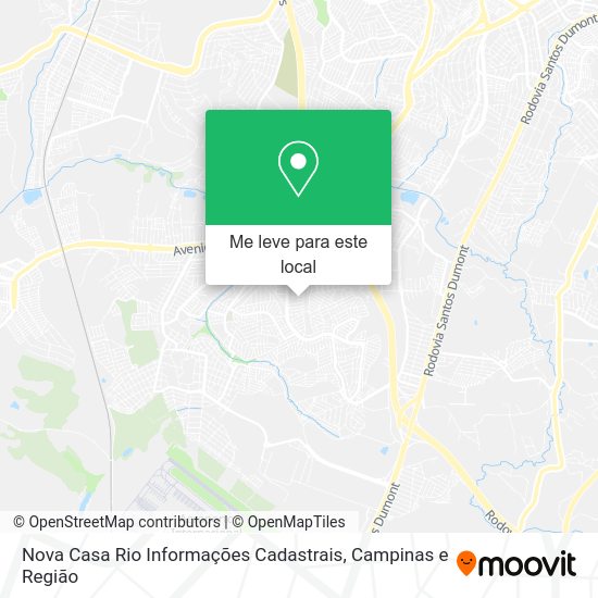 Nova Casa Rio Informações Cadastrais mapa