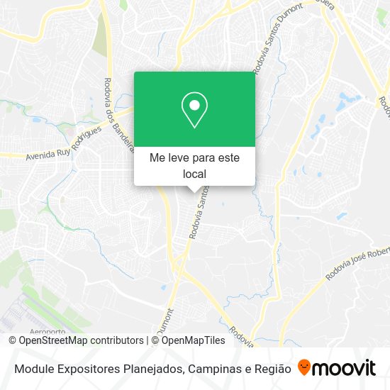 Module Expositores Planejados mapa