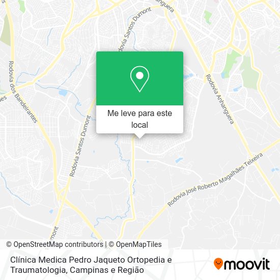 Clínica Medica Pedro Jaqueto Ortopedia e Traumatologia mapa