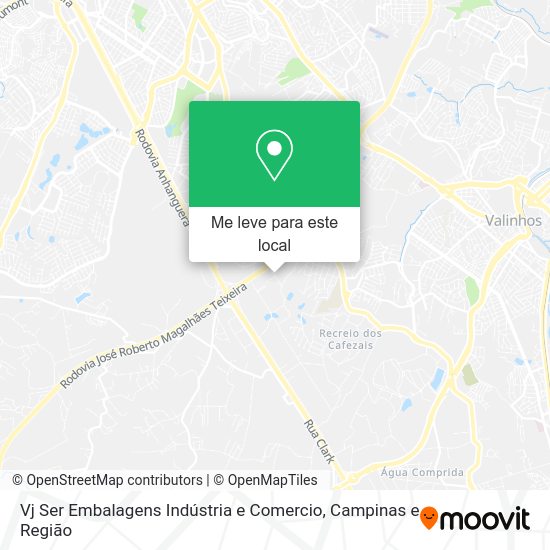 Vj Ser Embalagens Indústria e Comercio mapa
