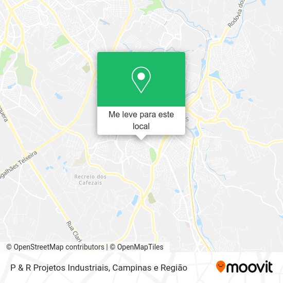 P & R Projetos Industriais mapa