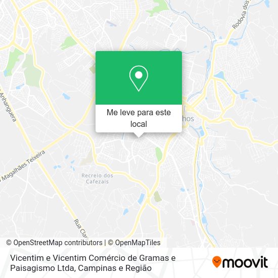 Vicentim e Vicentim Comércio de Gramas e Paisagismo Ltda mapa