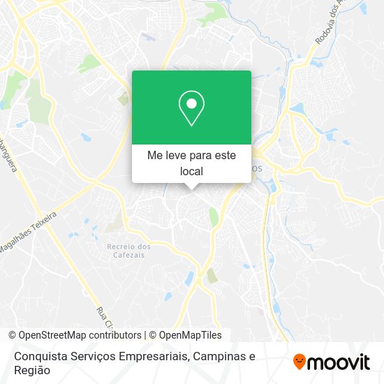 Conquista Serviços Empresariais mapa