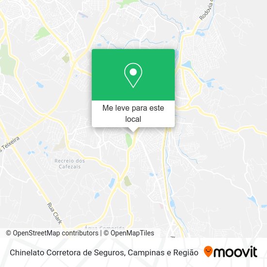 Chinelato Corretora de Seguros mapa