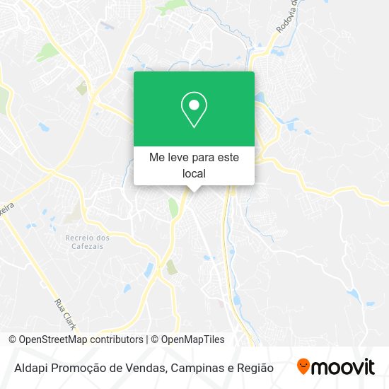 Aldapi Promoção de Vendas mapa