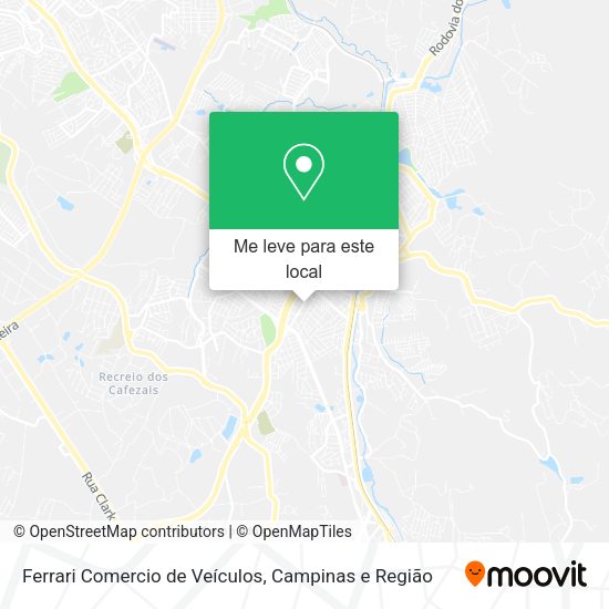 Ferrari Comercio de Veículos mapa