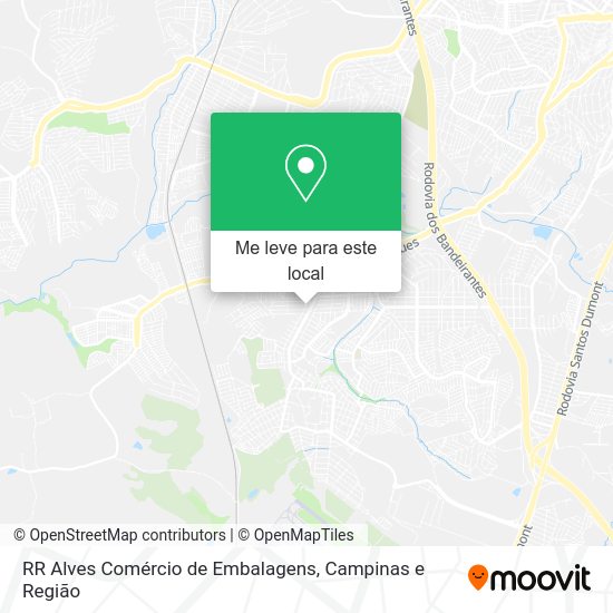 RR Alves Comércio de Embalagens mapa