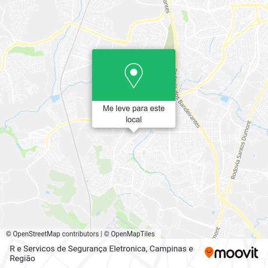 R e Servicos de Segurança Eletronica mapa