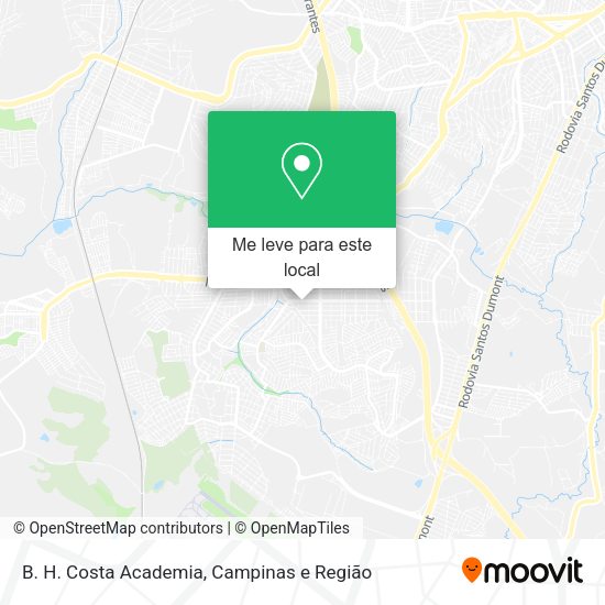 B. H. Costa Academia mapa