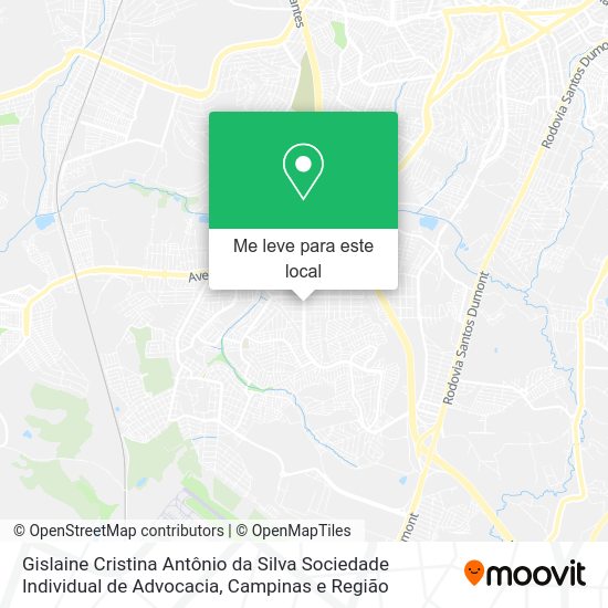 Gislaine Cristina Antônio da Silva Sociedade Individual de Advocacia mapa