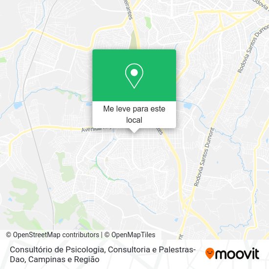 Consultório de Psicologia, Consultoria e Palestras-Dao mapa