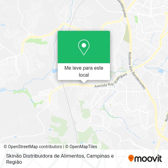 Skinão Distribuidora de Alimentos mapa