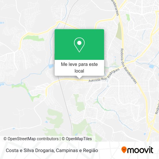 Costa e Silva Drogaria mapa