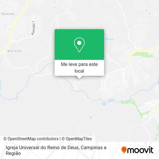 Igreja Universal do Reino de Deus mapa