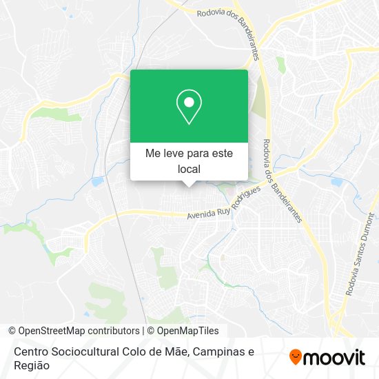 Centro Sociocultural Colo de Mãe mapa