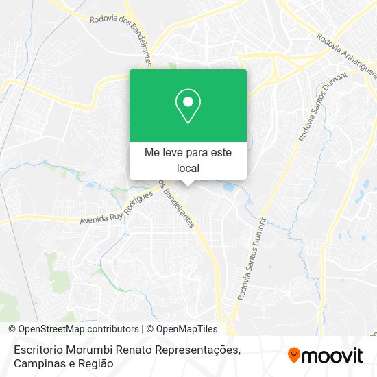 Escritorio Morumbi Renato Representações mapa