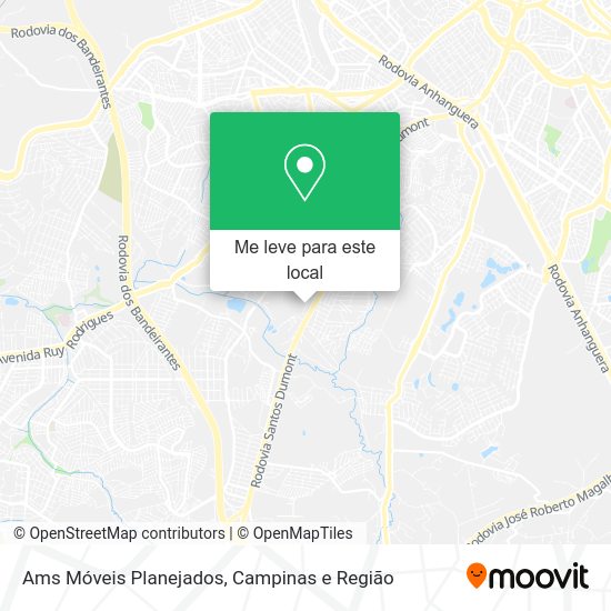 Ams Móveis Planejados mapa