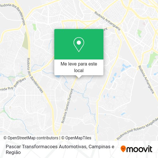 Pascar Transformacoes Automotivas mapa