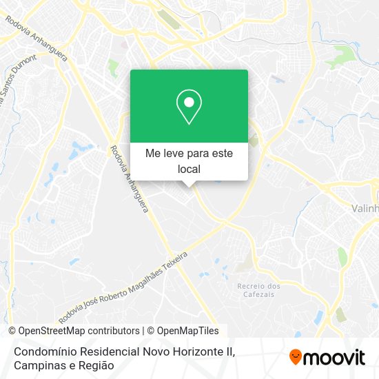 Condomínio Residencial Novo Horizonte II mapa