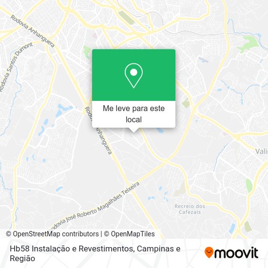 Hb58 Instalação e Revestimentos mapa