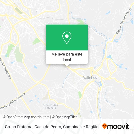 Grupo Fraternal Casa de Pedro mapa