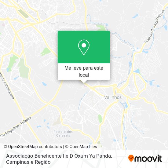 Associação Beneficente Ile D Oxum Ya Panda mapa