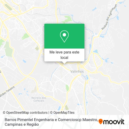 Barros Pimentel Engenharia e Comercioscp Maestro mapa