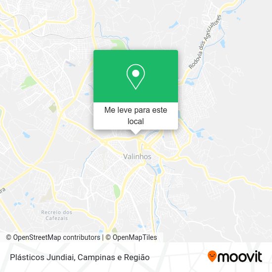 Plásticos Jundiai mapa