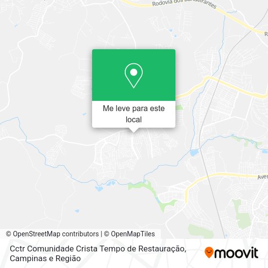 Cctr Comunidade Crista Tempo de Restauração mapa