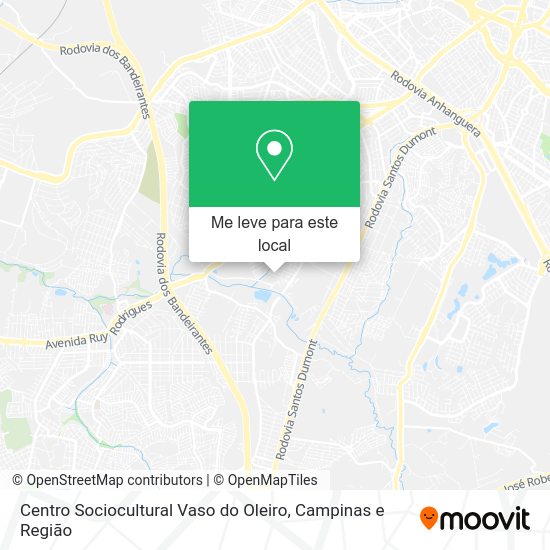Centro Sociocultural Vaso do Oleiro mapa