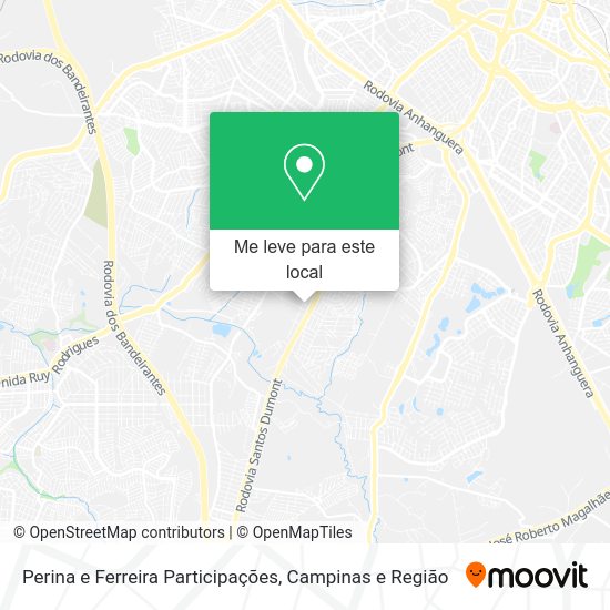 Perina e Ferreira Participações mapa