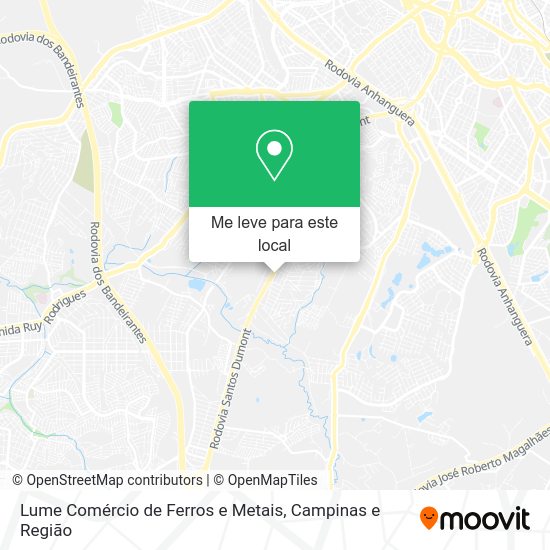 Lume Comércio de Ferros e Metais mapa