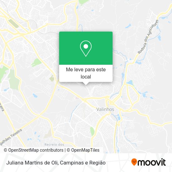 Juliana Martins de Oli mapa