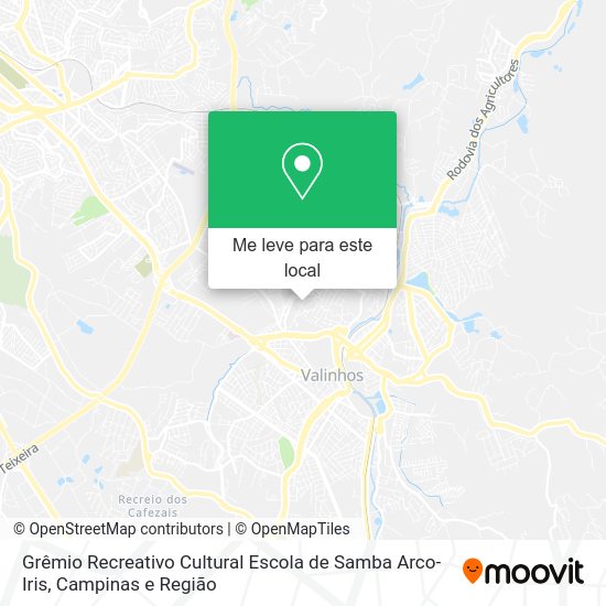 Grêmio Recreativo Cultural Escola de Samba Arco-Iris mapa