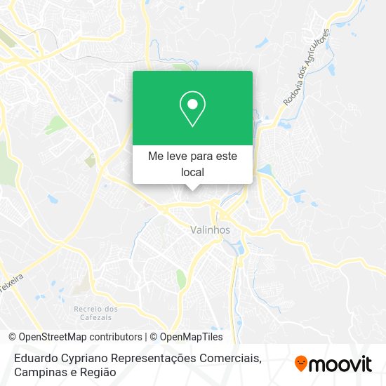 Eduardo Cypriano Representações Comerciais mapa