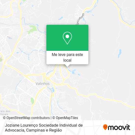 Joziane Lourenço Sociedade Individual de Advocacia mapa