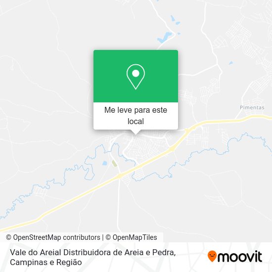 Vale do Areial Distribuidora de Areia e Pedra mapa