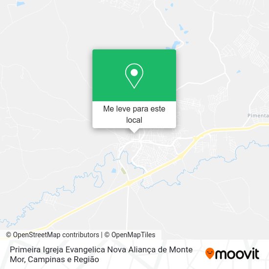 Primeira Igreja Evangelica Nova Aliança de Monte Mor mapa
