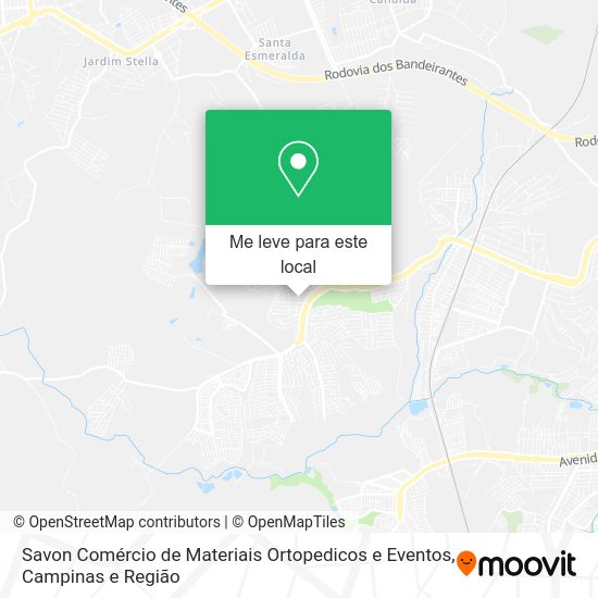 Savon Comércio de Materiais Ortopedicos e Eventos mapa