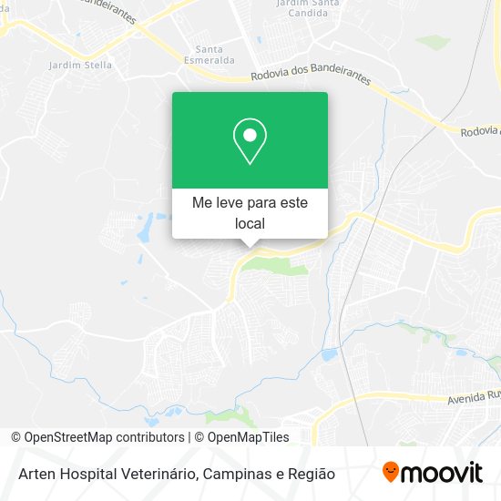 Arten Hospital Veterinário mapa